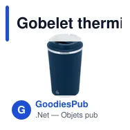 Gobelet thermique personnalisable en acier inoxydable recyclé - Verreavec logo - Miniature 4