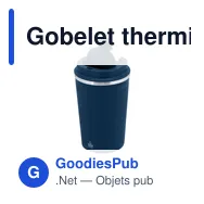 Gobelet thermique personnalisable en acier inoxydable recyclé - Verreavec logo - Miniature 5