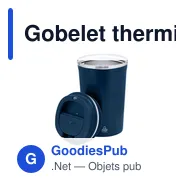 Gobelet thermique personnalisable en acier inoxydable recyclé - Verreavec logo - Miniature 6
