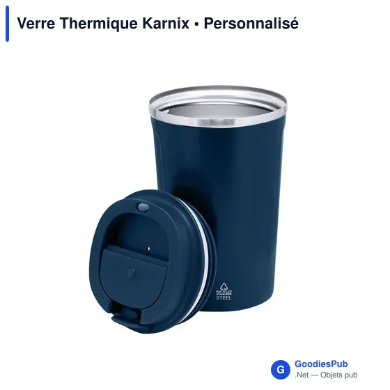 Gobelet thermique personnalisable en acier inoxydable recyclé - Verreavec logo - Image 6
