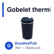 Gobelet thermique personnalisable en acier inoxydable recyclé - Verreavec logo - Miniature 8