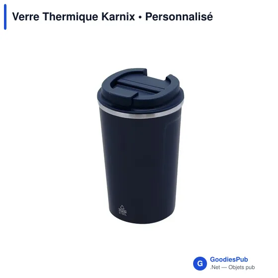 Gobelet thermique personnalisable en acier inoxydable recyclé - Verreavec logo - Image 8