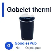 Gobelet thermique personnalisable en acier inoxydable recyclé - Verreavec logo - Miniature 9