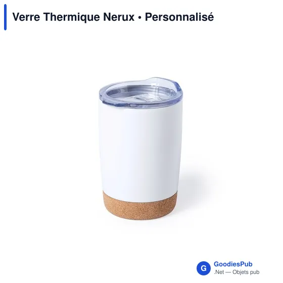 Verre isotherme personnalisable Nerux avec logo - Image 1