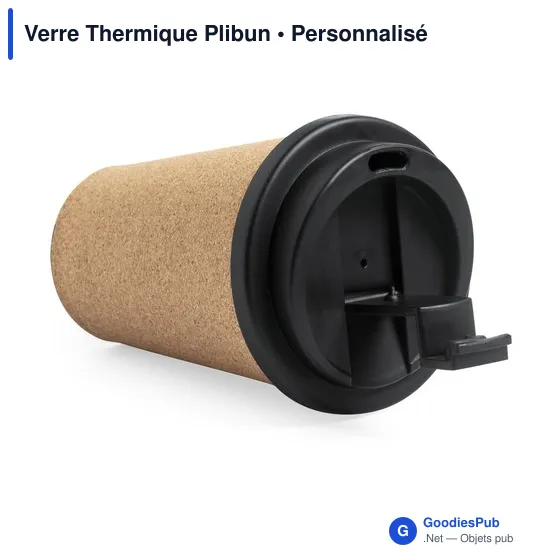Verre thermique personnalisable Plibun avec logo - 350 ml - Image 2