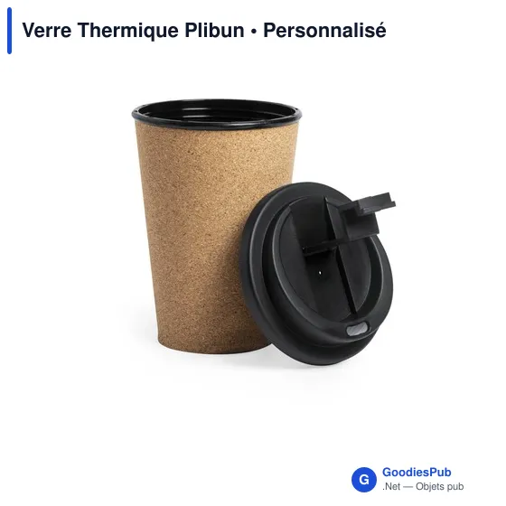 Verre thermique personnalisable Plibun avec logo - 350 ml - Image 3