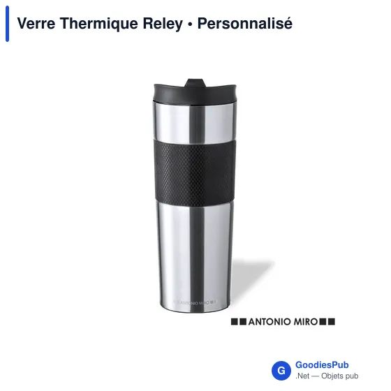 Mug isotherme personnalisable en acier inoxydable avec logo - Image 1