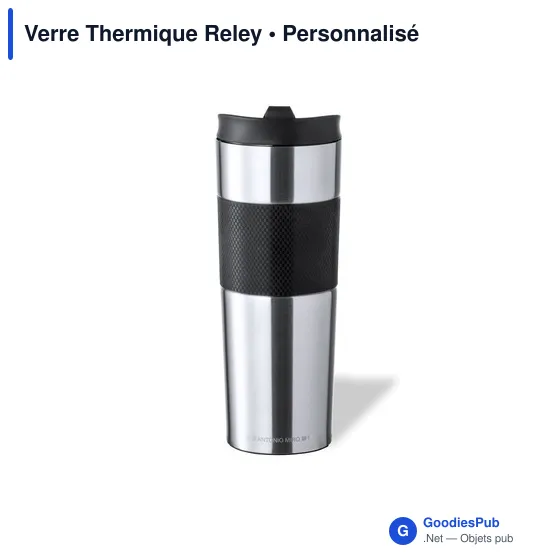 Mug isotherme personnalisable en acier inoxydable avec logo - Image 2