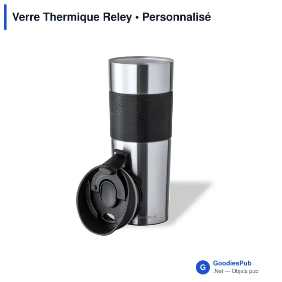 Mug isotherme personnalisable en acier inoxydable avec logo - Image 3