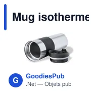 Mug isotherme personnalisable en acier inoxydable avec logo - Miniature 4