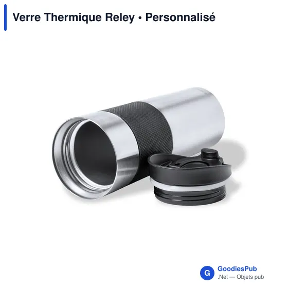 Mug isotherme personnalisable en acier inoxydable avec logo - Image 4