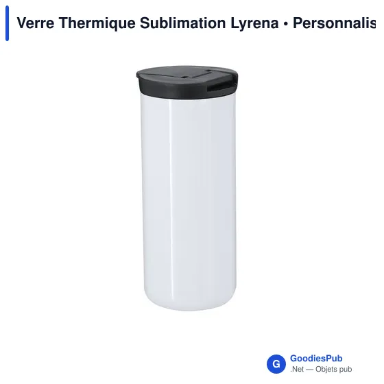 Gobelet thermique personnalisable en acier inoxydable - Verre Thermiqueavec logo - Image 2