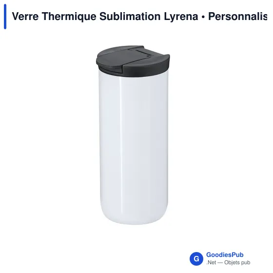 Gobelet thermique personnalisable en acier inoxydable - Verre Thermiqueavec logo - Image 3
