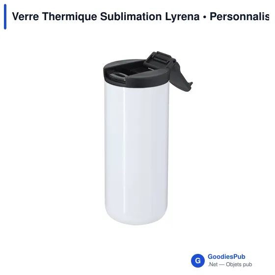 Gobelet thermique personnalisable en acier inoxydable - Verre Thermiqueavec logo - Image 4
