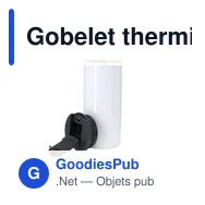 Gobelet thermique personnalisable en acier inoxydable - Verre Thermiqueavec logo - Miniature 5