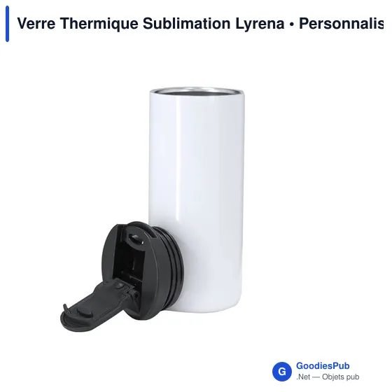 Gobelet thermique personnalisable en acier inoxydable - Verre Thermiqueavec logo - Image 5