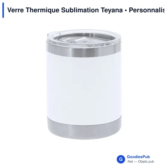 Gobelet thermique personnalisable en acier inoxydable - Verre Thermiqueavec logo - Image 2