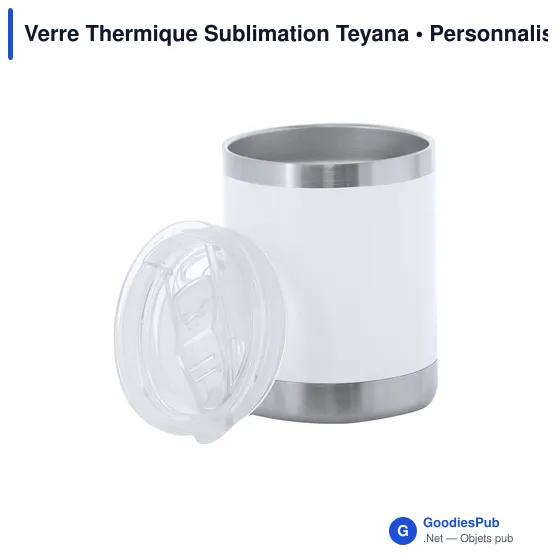 Gobelet thermique personnalisable en acier inoxydable - Verre Thermiqueavec logo - Image 4