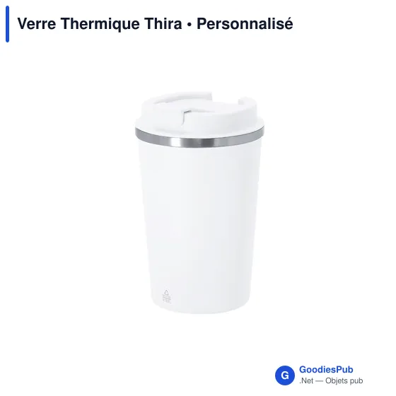 Verre thermique personnalisable Thira avec logo - 350 ml en acier recyclé - Image 6
