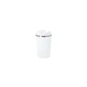 Variante blanc - Verre thermique personnalisable Thira avec logo - 350 ml en acier recyclé