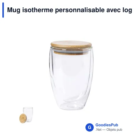 Mug isotherme personnalisable avec logo pour entreprises