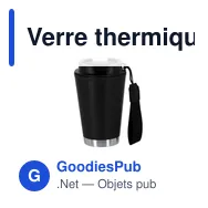 Verre thermique personnalisable avec logo - Wirten - Miniature 1