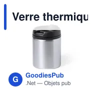 Verre thermique personnalisable Zirgul avec logo - 160 ml - Miniature 1