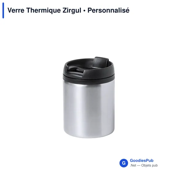 Verre thermique personnalisable Zirgul avec logo - 160 ml - Image 2