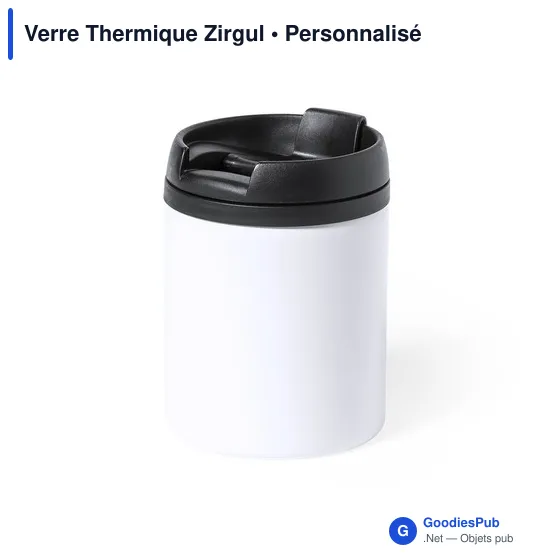 Verre thermique personnalisable Zirgul avec logo - 160 ml - Image 6