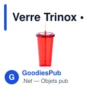 Verre réutilisable personnalisable Trinox avec logo - Miniature 3