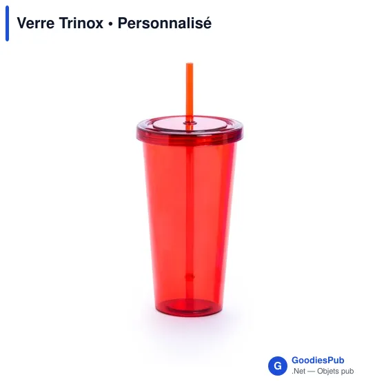 Verre réutilisable personnalisable Trinox avec logo - Image 3