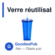 Verre réutilisable personnalisable Trinox avec logo - Miniature 9