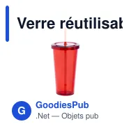 Verre réutilisable personnalisable Trinox avec logo - Miniature 10