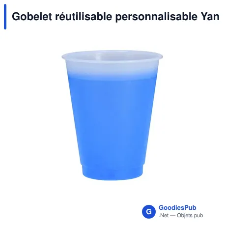 Gobelet réutilisable personnalisable Yanin avec logo
