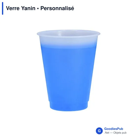 Gobelet réutilisable personnalisable Yanin avec logo - Image 1