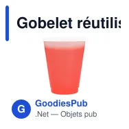 Gobelet réutilisable personnalisable Yanin avec logo - Miniature 9