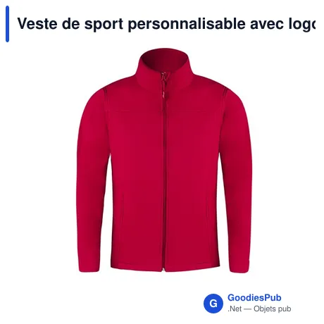 Veste de sport personnalisable avec logo pour entreprise