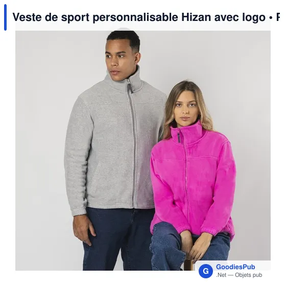 Veste de sport personnalisable Hizan avec logo - Image 12