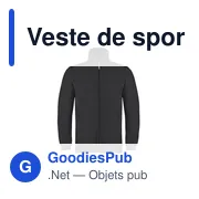 Veste de sport personnalisable Hizan avec logo - Miniature 6