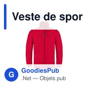 Veste de sport personnalisable Hizan avec logo - Miniature 8