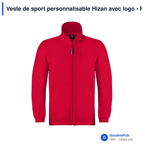 Veste de sport personnalisable Hizan avec logo - Image 8