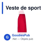 Veste de sport personnalisable Hizan avec logo - Miniature 9