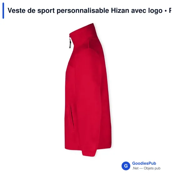 Veste de sport personnalisable Hizan avec logo - Image 9