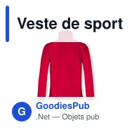 Veste de sport personnalisable Hizan avec logo - Miniature 10