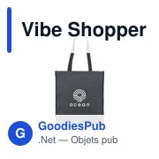 Sac shopping personnalisable Vibe Shopper GRS avec logo - Miniature 1