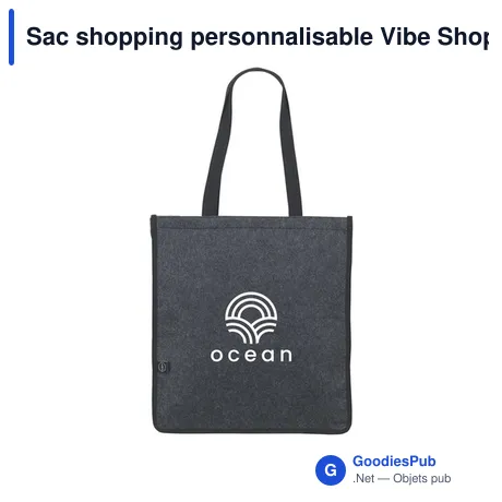 Sac shopping personnalisable Vibe Shopper GRS avec logo