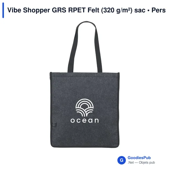 Sac shopping personnalisable Vibe Shopper GRS avec logo - Image 1