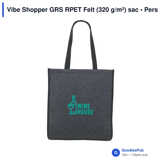 Sac shopping personnalisable Vibe Shopper GRS avec logo - Image 2