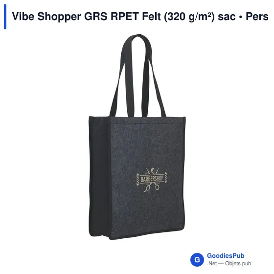 Sac shopping personnalisable Vibe Shopper GRS avec logo - Image 4