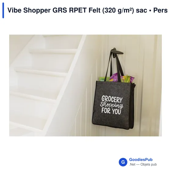Sac shopping personnalisable Vibe Shopper GRS avec logo - Image 6
